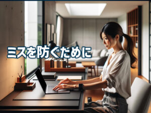 ミスを防ぐために